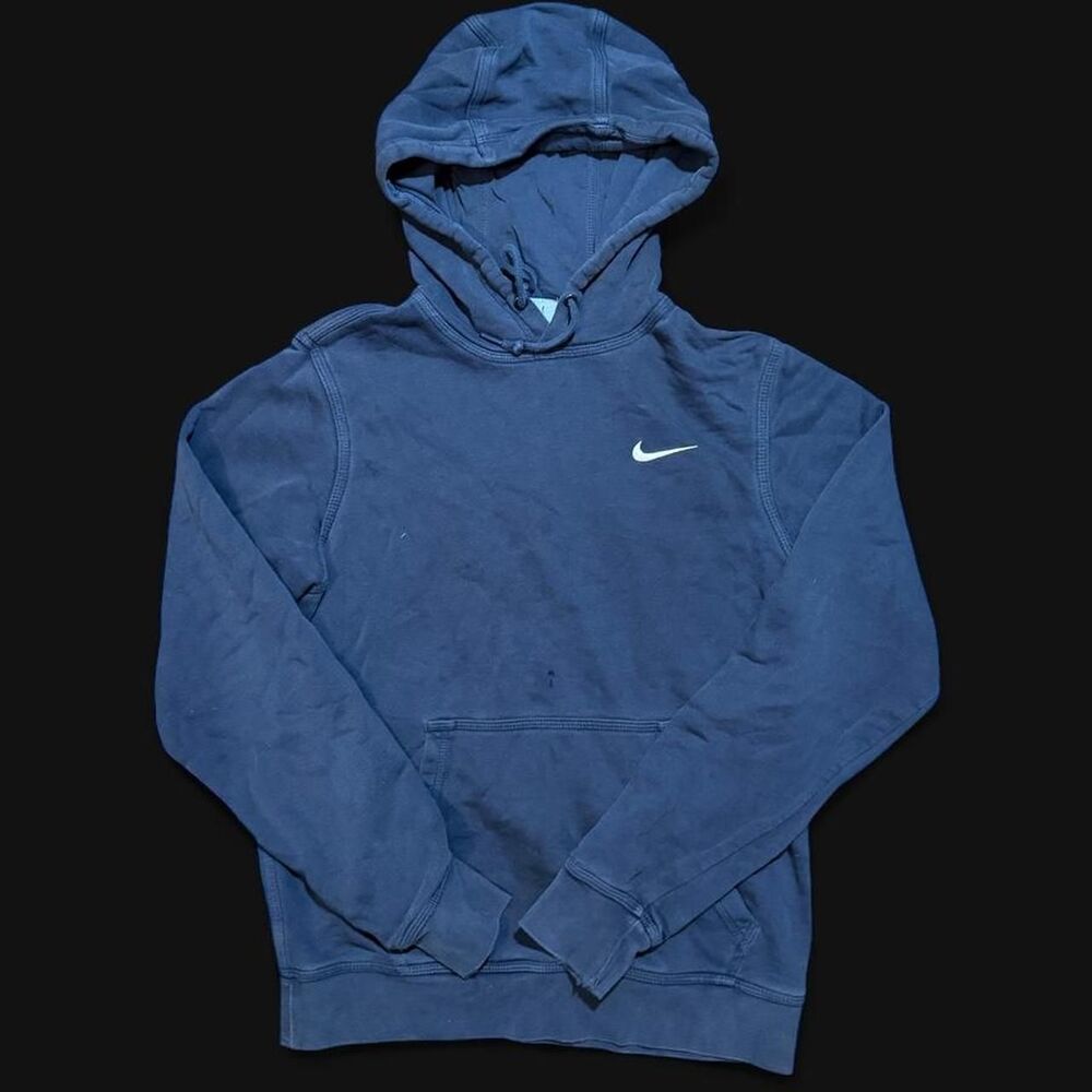 Nike Women's Navy and Black Hoodie
